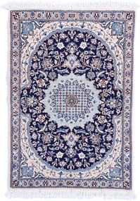 Nain Tappeto 90 x 130 (Iran) Annodato A Mano