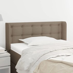 Testiera Ad Orecchio Tortora 103x16x78/88 Cm İn Tessuto /