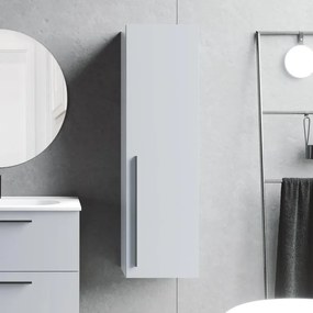 Colonna per mobile bagno Mia VISOBATH 1 anta P 27 x L 34.5 x H 120 cm grigio laccato truciolare