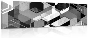 Stampa su tela – Geometria astratta in bianco e nero