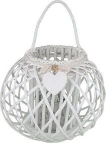 GISELE - lanterna in vimini tondo 20 x 36 cm