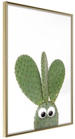 Poster  Funny Cactus III  Cornice Quadri Cornice d'oro, Larghezza x Altezza Home decor 20x30