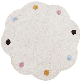 Tappeto per bambini cotone beige ⌀ 120 cm DUREVI Beliani