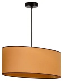 Duolla - Lampadario a sospensione con filo OVAL VEGAN 1xE27/15W/230V marrone