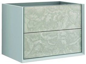 Mobile da bagno sotto lavabo BADEN HAUS Bellagio bianco L 70 x H 48 x P 46 cm 2 cassetti, lavabo non incluso