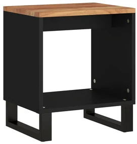 Tavolino da soggiorno 40x31x46 cm massello acacia e multistrato