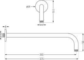 Mexen Kai DR70 set da bagno e doccia ad incasso con soffione 25 cm, cromato - 77602DR70251-00