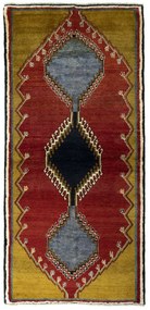 Gabbeh Tappeto persiano 210 x 100 Rosso (Iran) Annodato A Mano