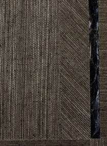 CMO Paris Carta da parati Sisal Carre - Noir