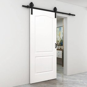 Porta scorrevole reversibile Empire in mdf bianco, L 93 x H 212 cm, con binario Rodeo