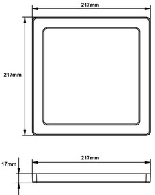 Globo 12380-18B - Plafoniera LED LASSE LED/18W/230V 3000/4000/6500K nero