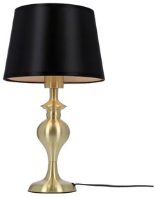 Lampada da tavolo PRIMA GOLD 1xE27/60W/230V nero/oro
