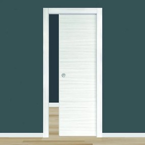 Porta interna scorrevole Sablè in legno colore palissandro, L 70 x H 210 cm, apertura reversibile