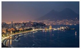 Stampa su tela Golfo Di Napoli, multicolore 80 x 135 cm