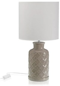 Lampada da tavolo Versa Ceramica Tessile (25 x 50 x 25 cm)