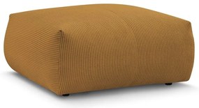 Poggiapiedi giallo con rivestimento in velluto a coste Voltaire – Bobochic Paris