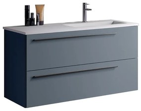 Mobile da bagno sotto lavabo MIA avio L 100 x H 55 x P 45 cm 2 cassetti, lavabo non incluso