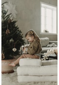 Poltrona pieghevole per bambini con sgabello Creamy Mini Cube - Karup Design