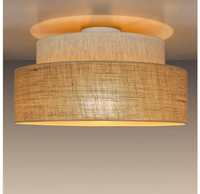 Plafoniera BOHO 1xE27/60W/230V diametro 40 cm color crema/beige