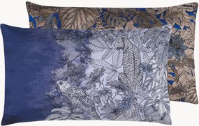 Copricuscino reversibile in jacquard Blue Hour