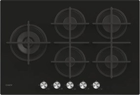 Candy CDIV7GWLE4WB Piano Cottura a Gas 5 Fuochi 75 cm colore Nero