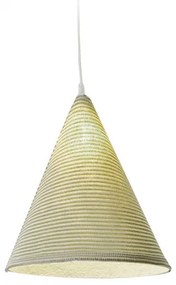 In-es.artdesign -  Lampada a sospensione Jazz Stripe  - Lampada a sospensione in Nebulite®, un materiale di resina e fibra, rivestita da un filato a righe (100% lana). Made in Italy.