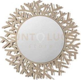 Specchio da parete coral beige