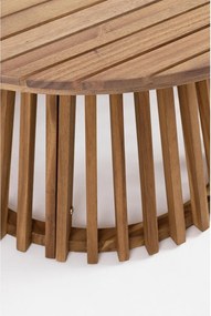 Tavolino da giardino rotondo in acacia massiccia ø 70 cm Rodano – Bizzotto