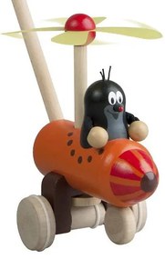 Talpa in elicottero - gioco in legno da spingere