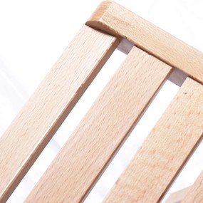 sedia da giardino pieghevole in legno salvaspazio