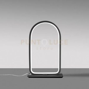 Nicole l - lampada da tavolo nera a led 3000k 600lm 12w dimmerabile...