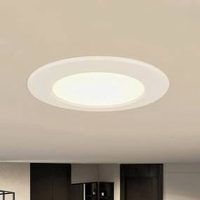 Prios Luci LED da incasso Rida, set di 3, bianco, 12 cm, CCT, IP44