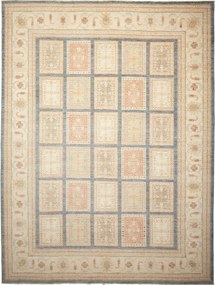 Bakhtiar Tappeto orientale 300 x 390 Beige (Pakistan) Annodato A Mano