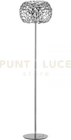 Piantana dioniso cromo 3 luci attacco e27 40x40x163cm in metallo