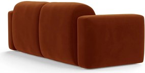 Divano color terracotta con rivestimento in velluto 220 cm Strino – Cosmopolitan Design