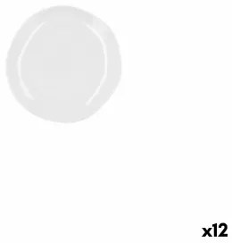 Piatto per Dolce Ariane Earth Ceramica Bianco 16 cm (12 Unità)