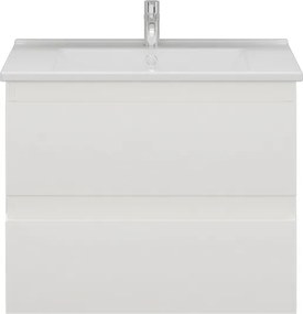 Kamalu - Mobile bagno sospeso 65 cm colore bianco opaco | LAC-EOLO-65