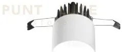 Beach faretto da incasso bianco a led 9w 585lm 3000k ip54 d.7cm