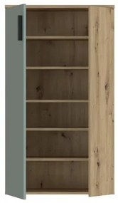 Scarpiera ETON rovere artisan/verde