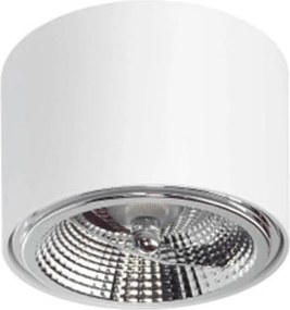 Applique da soffitto per lampade AR111 Fissa Bianca