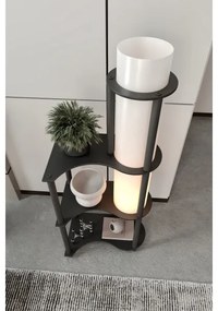 Lampada da terra con ripiani NOTO 1xE27/40W/230V nera