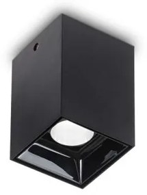 Lampada da soffitto nitro pl 10w square nero