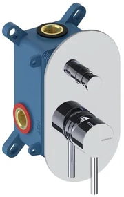 Rubinetto per doccia ad incasso monocomando LOOP cromo lucido SANYCCES