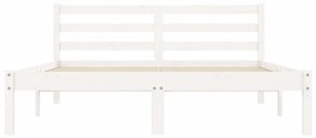 Giroletto bianco 120x190cm legno massello pino 4ft small double