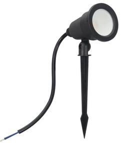 Faretto LED con Picchetto 5W Orientabile Colore Bianco Caldo 3.000K