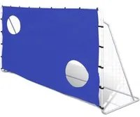 Porta da Calcio e Telone con Buchi per Allenamento 240x92x150 cm 90573