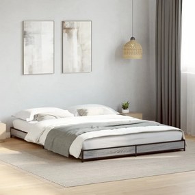 Giroletto Grigio Sonoma 140x200 Cm İn Legno Multistrato Metallo /