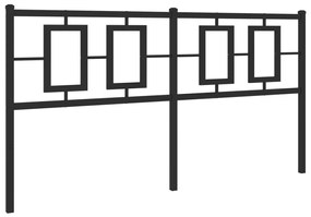 Testiera in metallo nero 160 cm