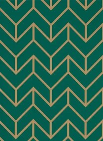 Tapete Tesselation von Harlequin - Teal/ Gold