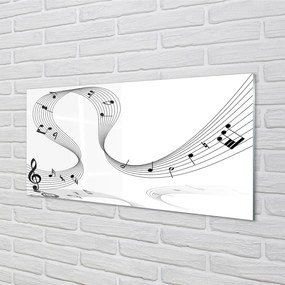 Quadro acrilico Chiave di violino 100x50 cm